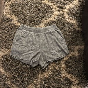 Aerie Gray Flowy Shorts